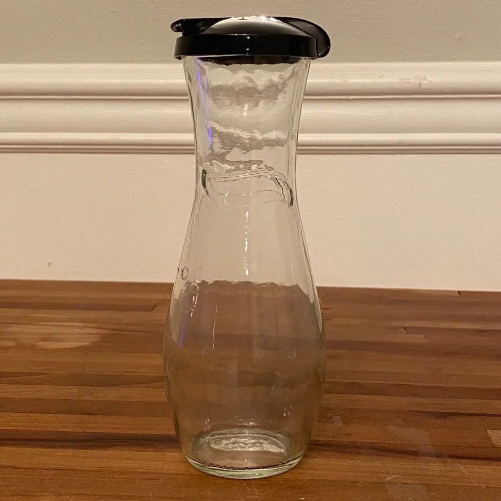 Vintage Salad Dressing Cruet, Good Seasons Black